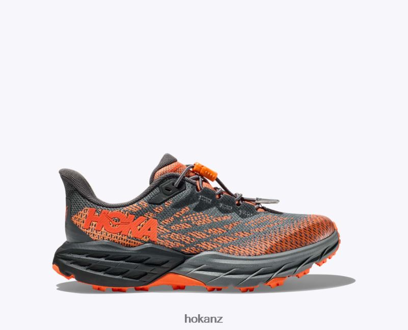 Hoka Kids Speedgoat 5 482TD677 Castlerock/Vibrant Orange
