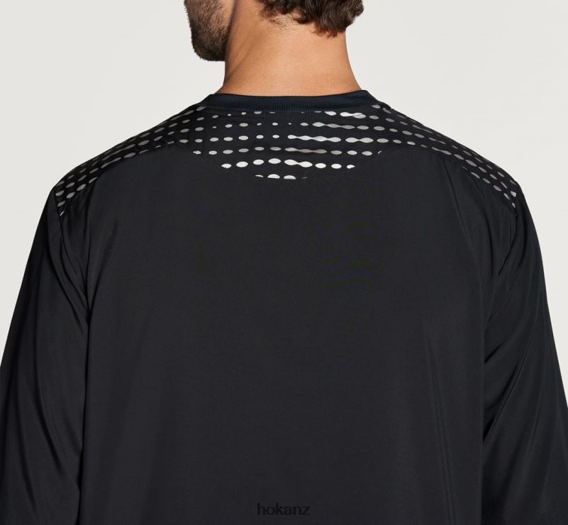 Hoka Men 1/2 Zip Wind Shell 482TD671 Black