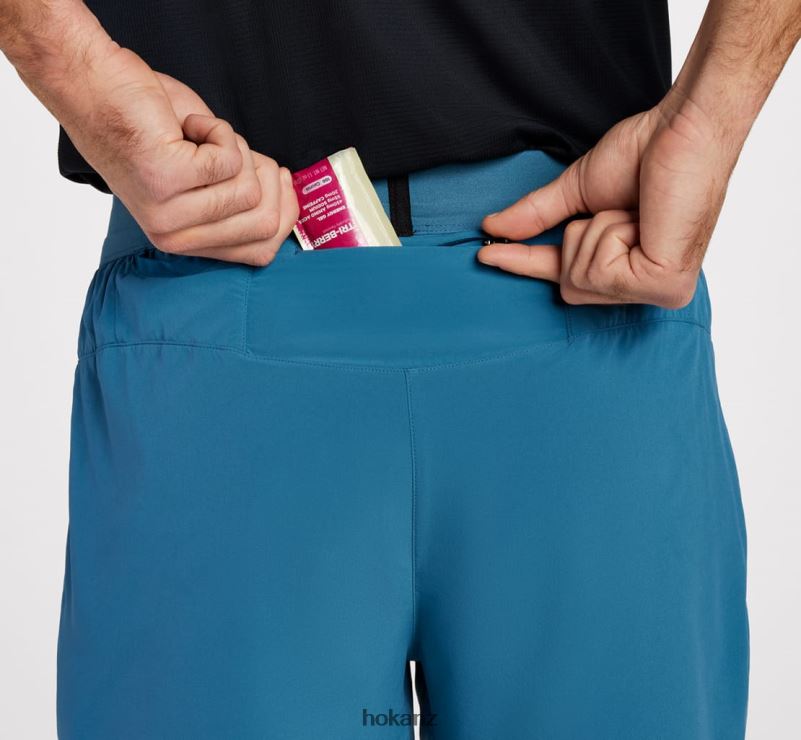 Hoka Men 5 Short 482TD657 Blue Steel