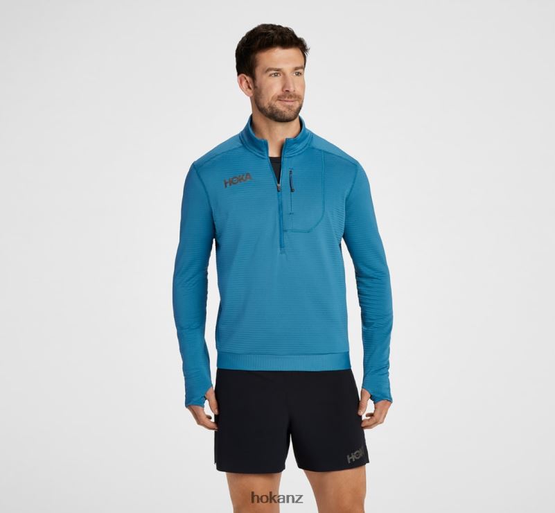 Hoka Men 1/2 Zip 482TD638 Blue Steel