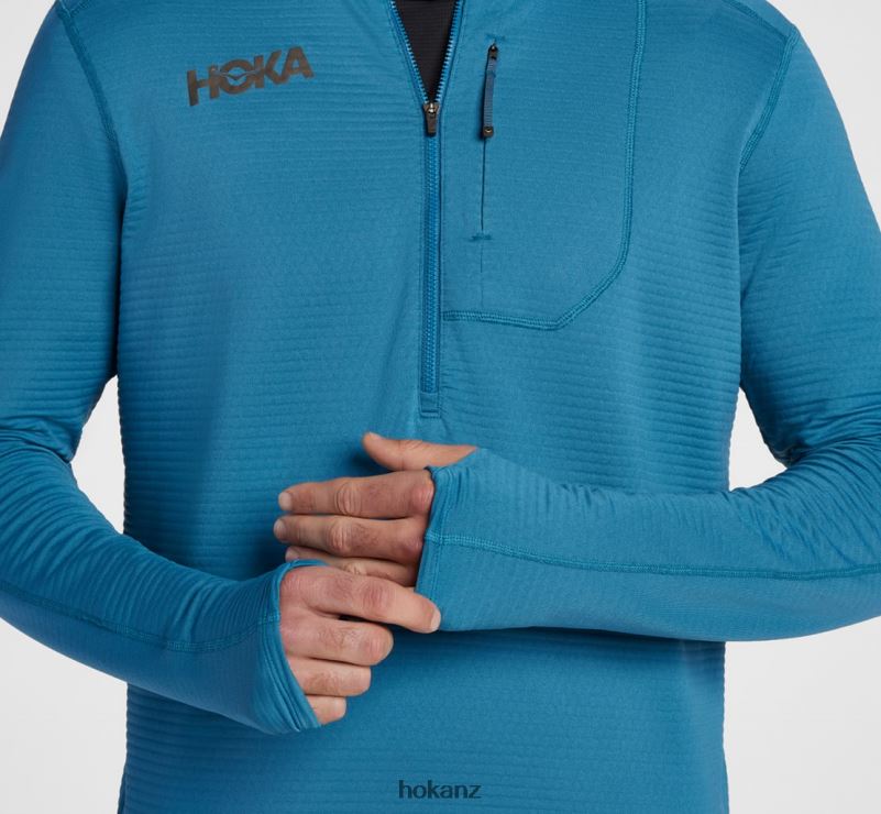 Hoka Men 1/2 Zip 482TD638 Blue Steel