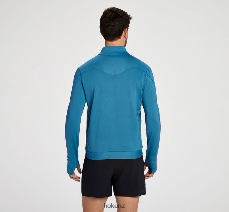 Hoka Men 1/2 Zip 482TD638 Blue Steel