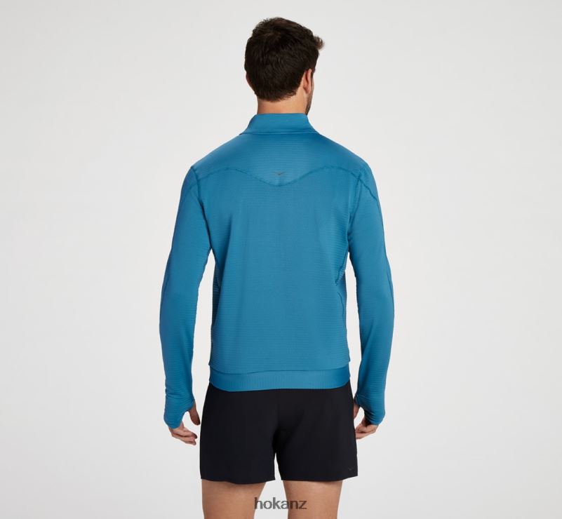 Hoka Men 1/2 Zip 482TD638 Blue Steel