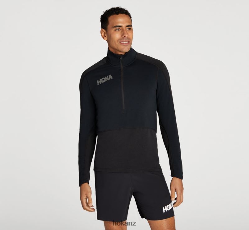 Hoka Men 1/2 Zip Midlayer 482TD642 Black