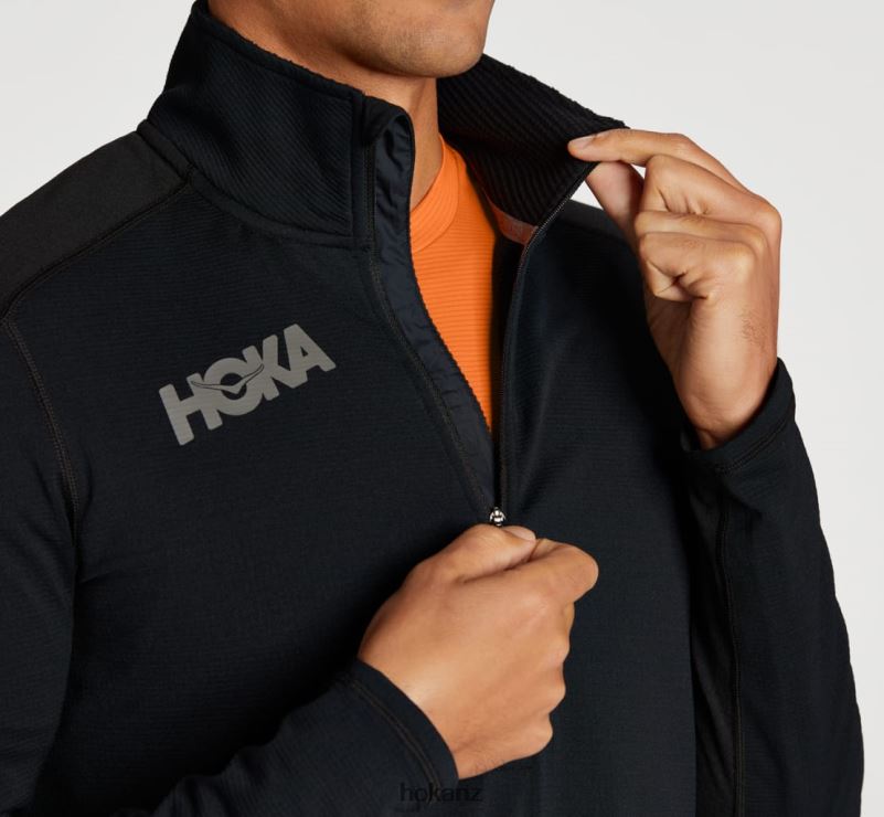 Hoka Men 1/2 Zip Midlayer 482TD642 Black