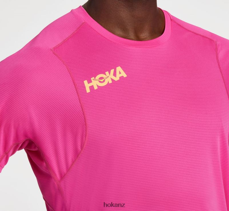 Hoka Men Glide Short Sleeve 482TD635 Black