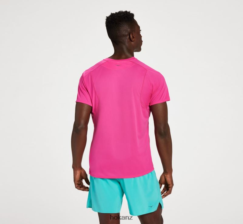 Hoka Men Glide Short Sleeve 482TD635 Black