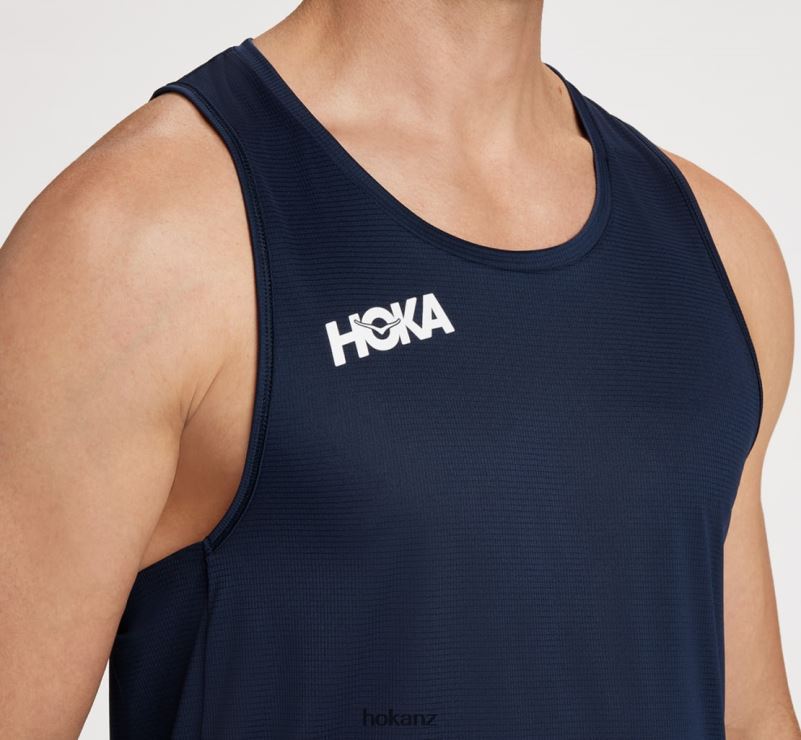Hoka Men Glide Singlet 482TD630 Outer Space