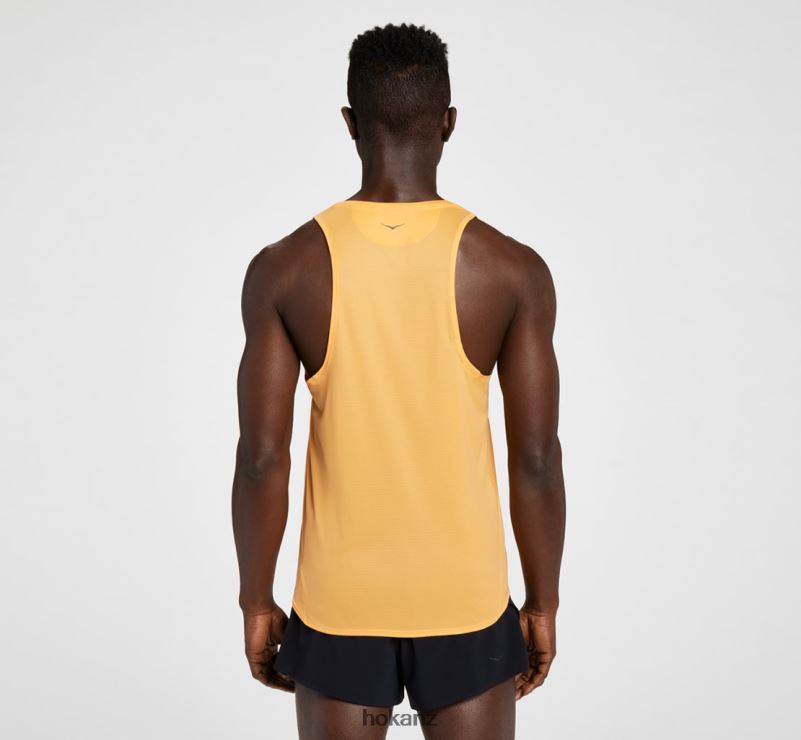 Hoka Men Glide Singlet 482TD631 Mock Orange