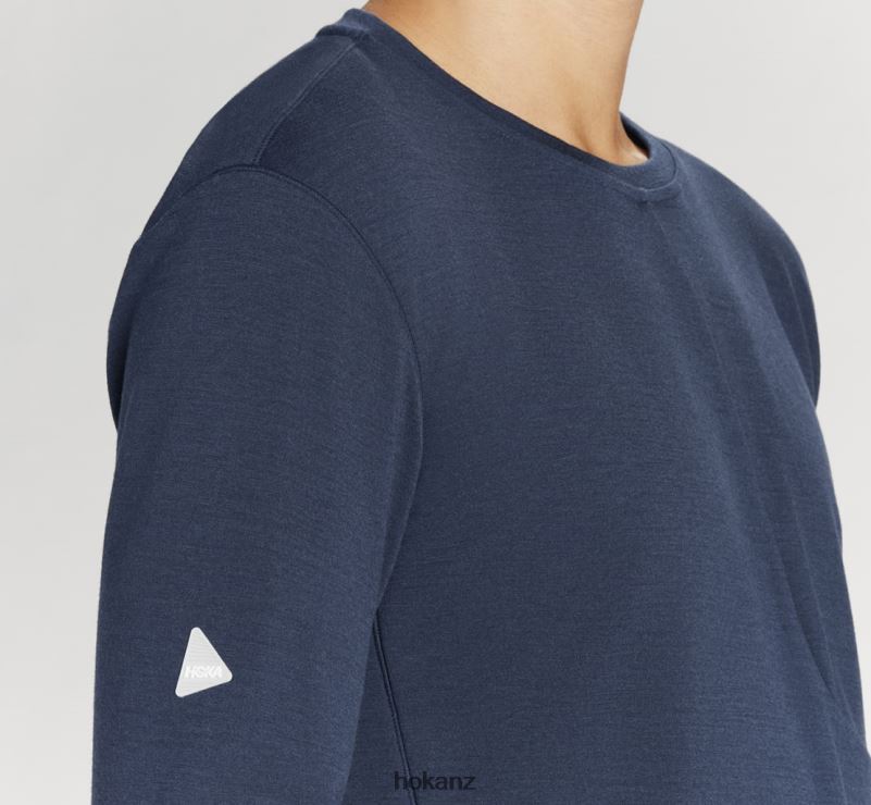 Hoka Men Merino Blend Long Sleeve 482TD646 Outer Space