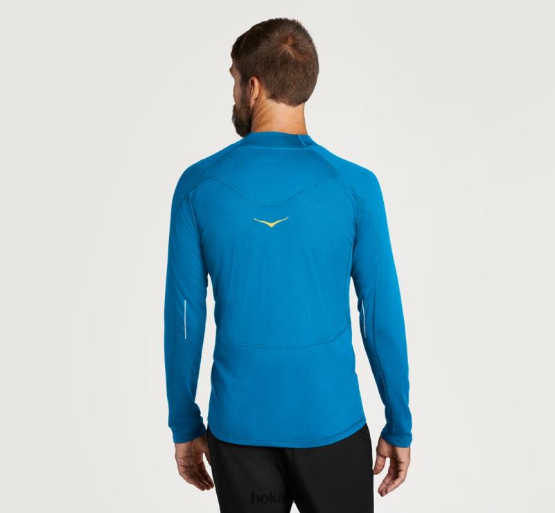 Hoka Men Merino Midlayer 482TD643 Diva Blue