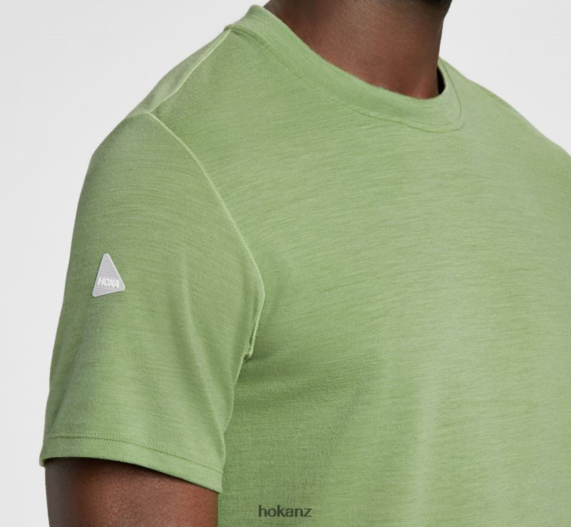 Hoka Men Midweight Merino Blend Short Sleeve 482TD645 Loden Frost