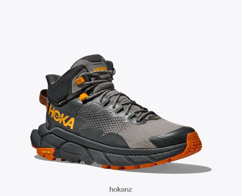 Hoka Men Trail Code GTX 482TD523 Castlerock/Persimmon Orange