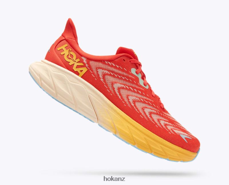 Hoka Men Arahi 6 482TD430 Fiesta/Amber Yellow