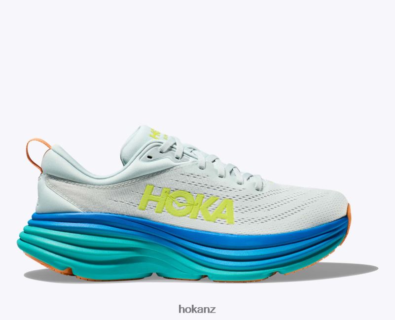 Hoka Men Bondi 8 482TD419 Ice Flow/Bit Of Blue