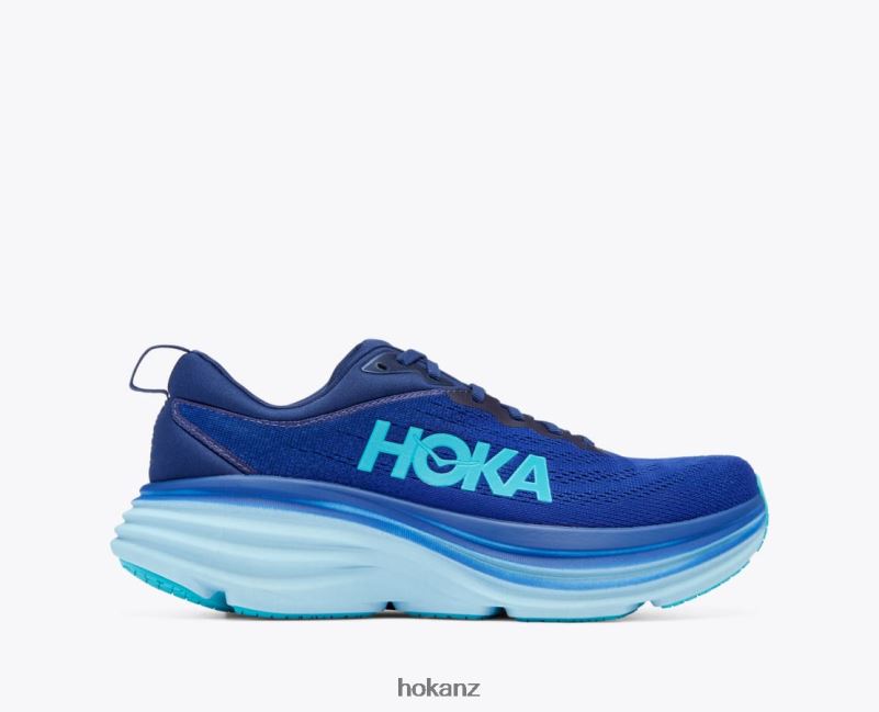 Hoka Men Bondi 8 482TD422 Bellwether Blue/Bluing