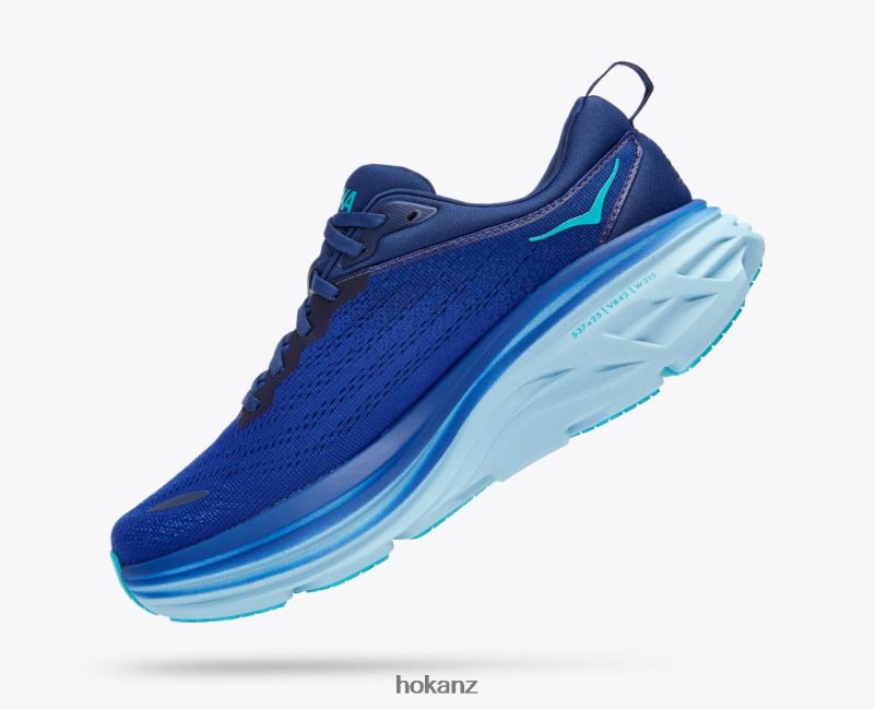 Hoka Men Bondi 8 482TD422 Bellwether Blue/Bluing