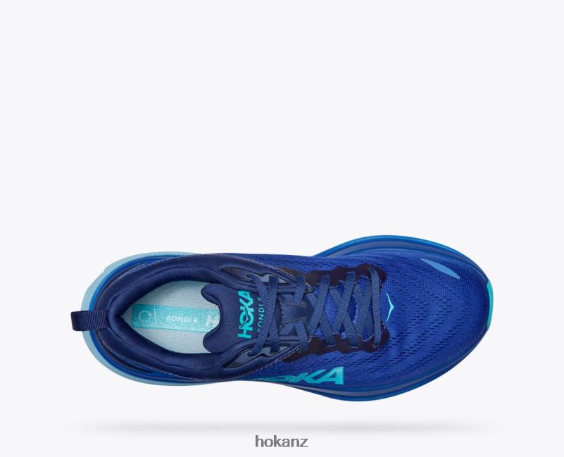 Hoka Men Bondi 8 482TD422 Bellwether Blue/Bluing