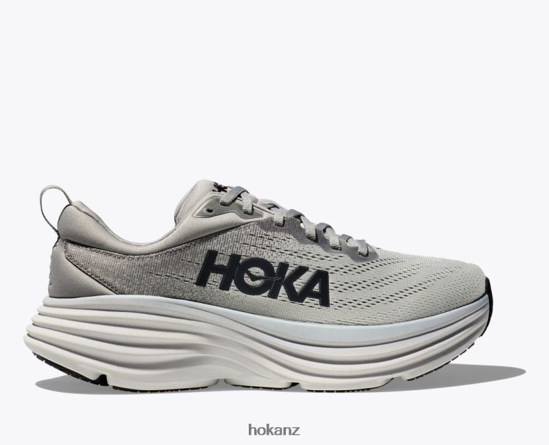Hoka Men Bondi 8 482TD613 Sharkskin/Harbor Mist