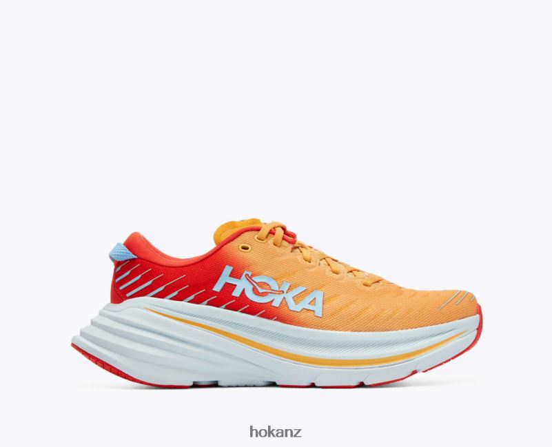 Hoka Men Bondi X 482TD463 Fiesta/Amber Yellow