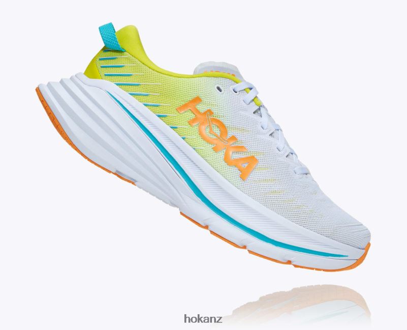 Hoka Men Bondi X 482TD466 White/Evening Primrose
