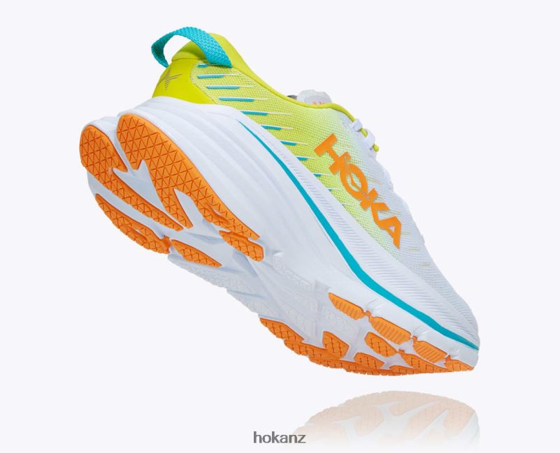 Hoka Men Bondi X 482TD466 White/Evening Primrose