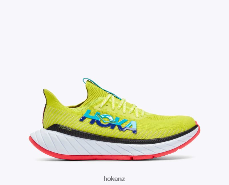 Hoka Men Carbon X 3 482TD457 Evening Primrose/Scuba Blue