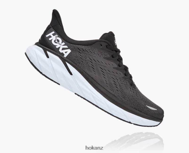 Hoka Men Clifton 8 482TD478 Black/White