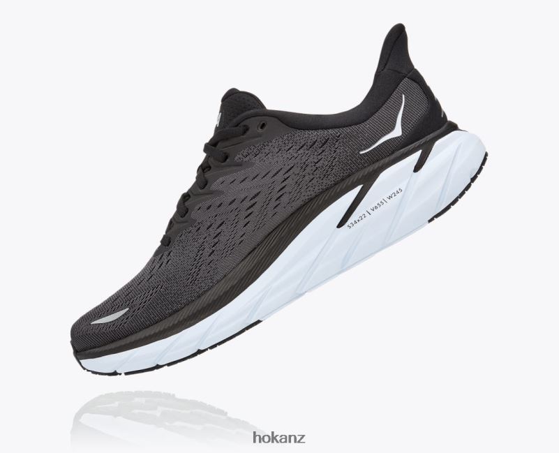 Hoka Men Clifton 8 482TD478 Black/White