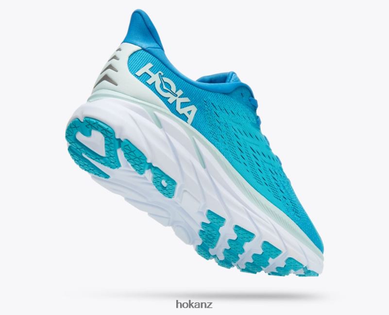 Hoka Men Clifton 8 482TD574 Ibiza Blue/Scuba Blue