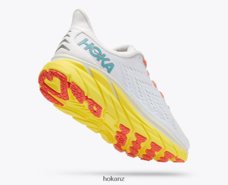 Hoka Men Clifton 8 482TD577 Blanc De Blanc/Illuminating