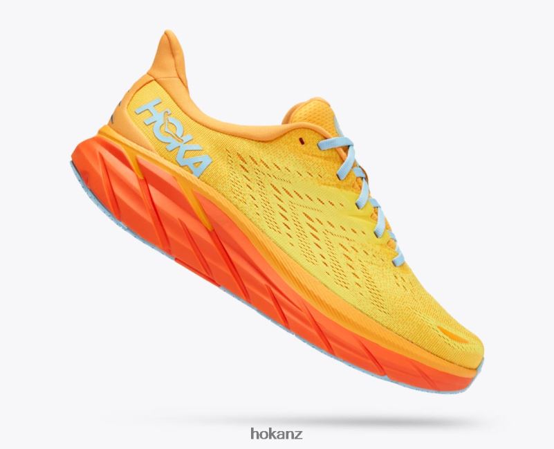 Hoka Men Clifton 8 482TD578 Radiant Yellow/Maize