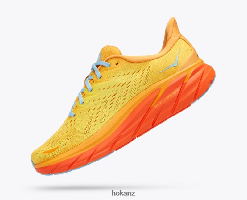 Hoka Men Clifton 8 482TD578 Radiant Yellow/Maize