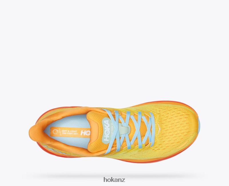 Hoka Men Clifton 8 482TD578 Radiant Yellow/Maize