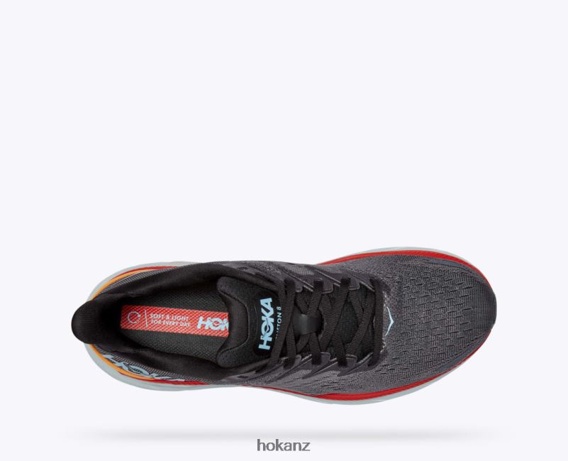 Hoka Men Clifton 8 482TD579 Anthracite/Castlerock