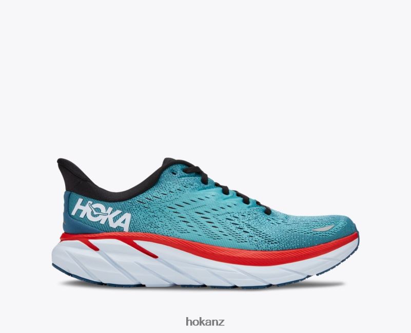 Hoka Men Clifton 8 482TD580 Real Teal/Aquarelle
