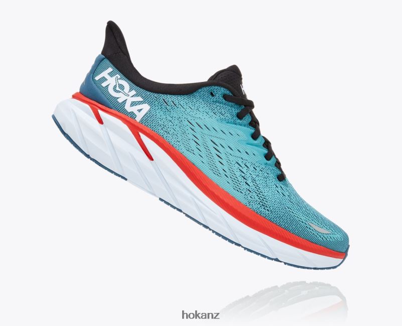 Hoka Men Clifton 8 482TD580 Real Teal/Aquarelle