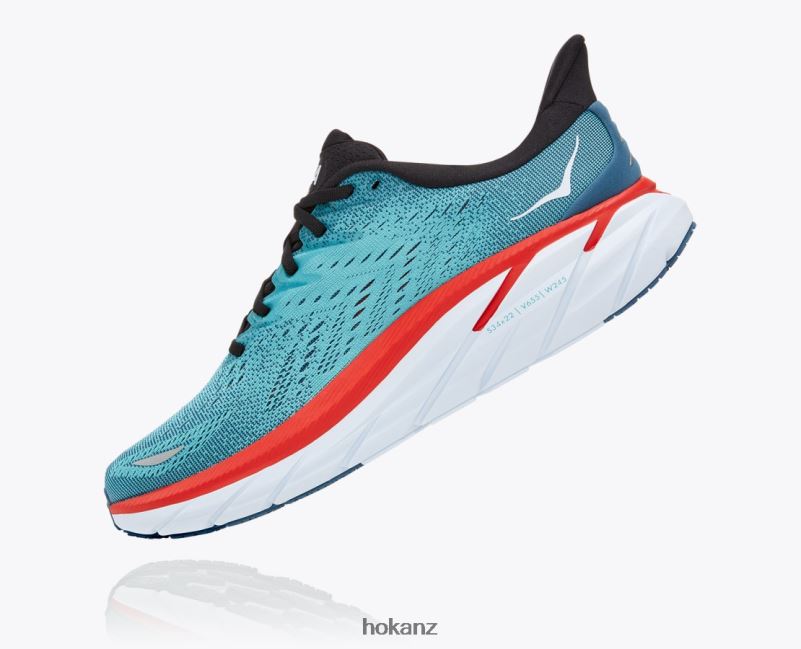 Hoka Men Clifton 8 482TD580 Real Teal/Aquarelle