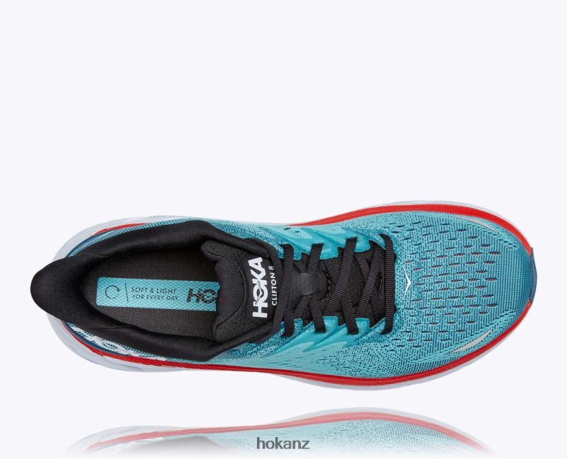 Hoka Men Clifton 8 482TD580 Real Teal/Aquarelle