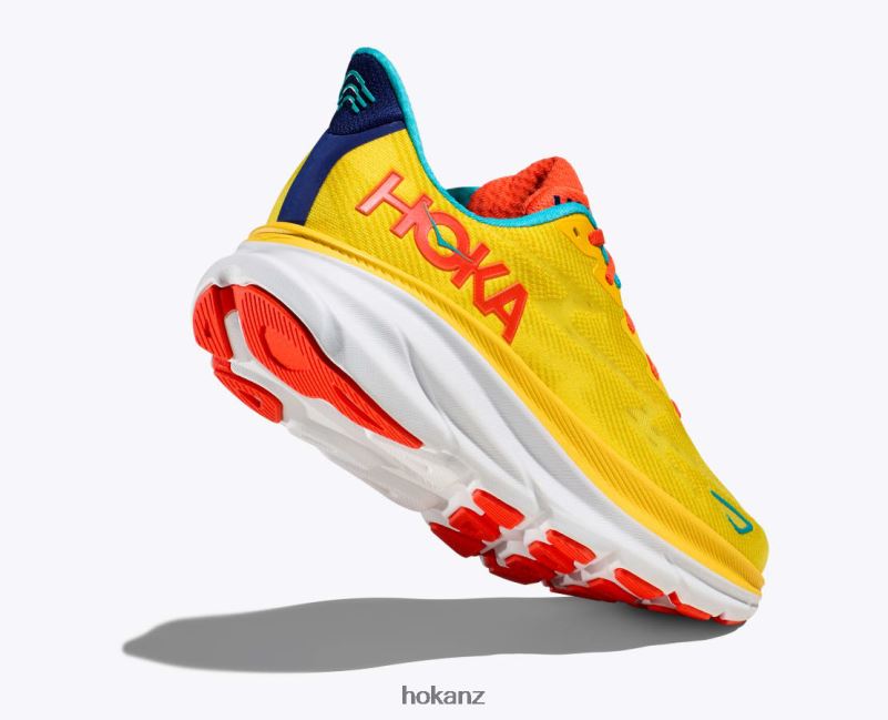 Hoka Men Clifton 9 482TD410 Passion Fruit/Maize