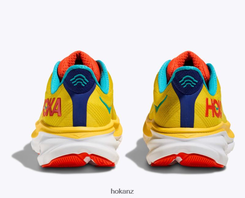 Hoka Men Clifton 9 482TD410 Passion Fruit/Maize