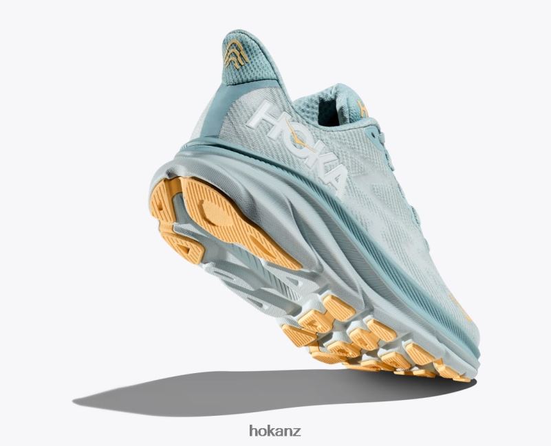 Hoka Men Clifton 9 482TD411 Cloud Blue/Ice Flow