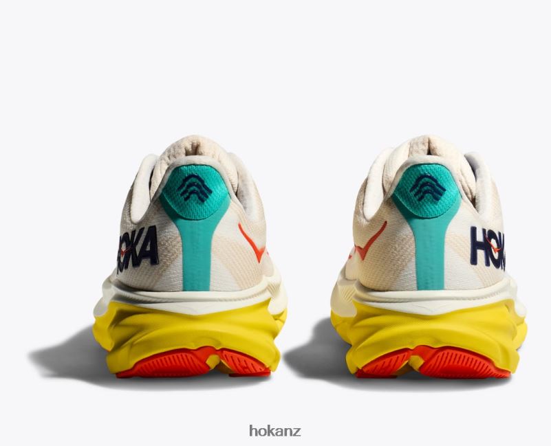 Hoka Men Clifton 9 482TD412 Eggnog/Passion Fruit