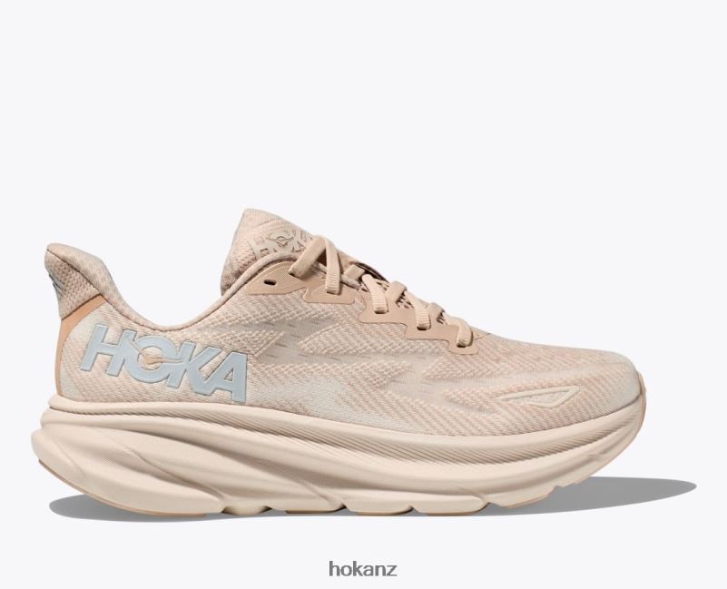 Hoka Men Clifton 9 482TD413 Shifting Sand/Eggnog
