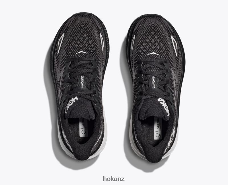 Hoka Men Clifton 9 482TD588 Black/White