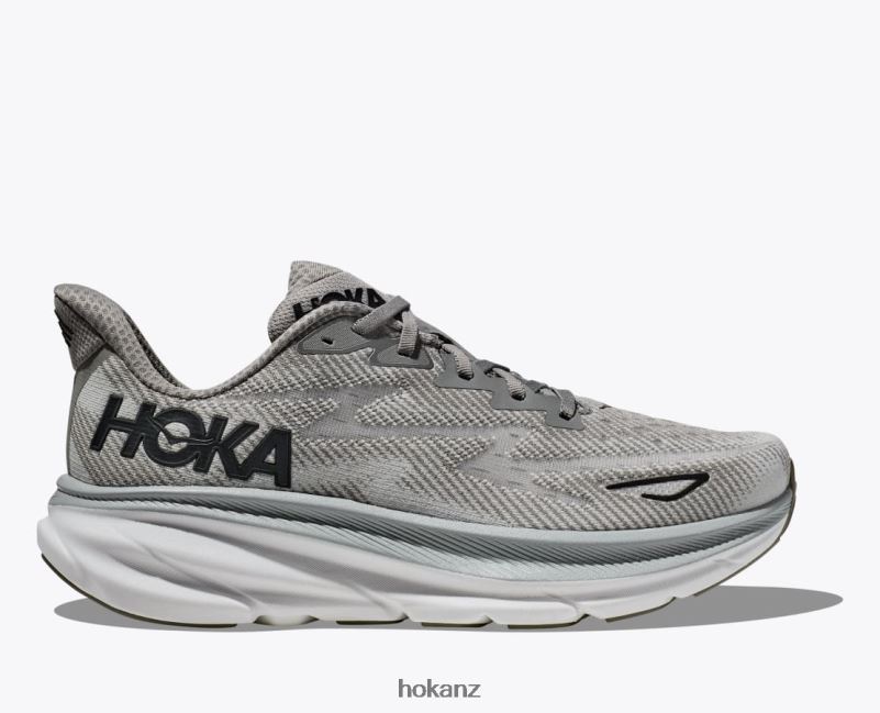 Hoka Men Clifton 9 482TD589 Harbor Mist/Black