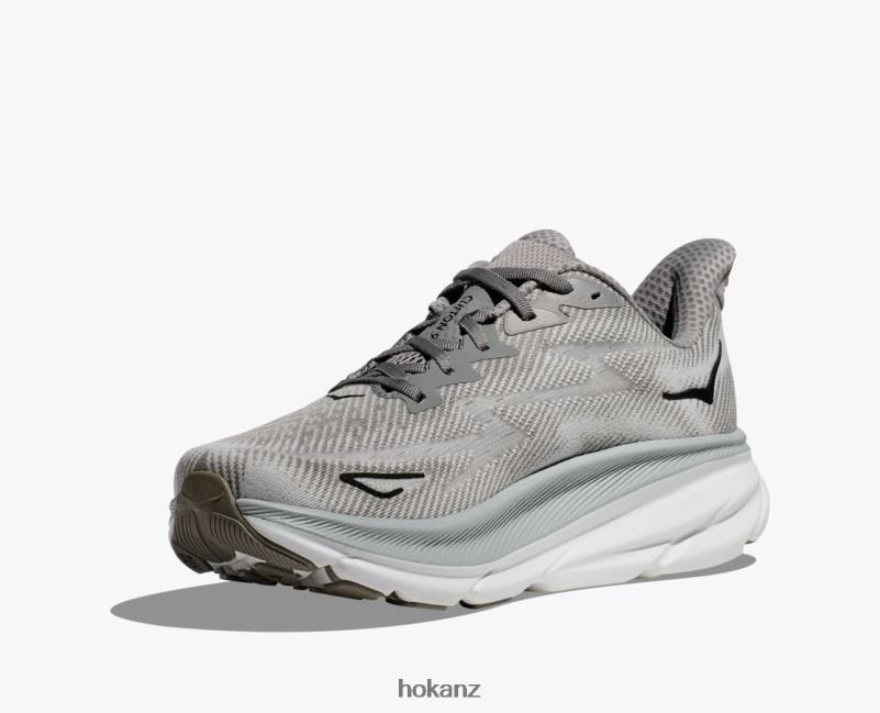 Hoka Men Clifton 9 482TD589 Harbor Mist/Black