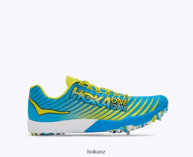 Hoka Men EVO XC Spike 482TD628 Cyan/Citrus