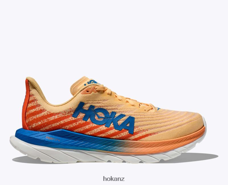 Hoka Men Mach 5 482TD436 Impala/Vibrant Orange
