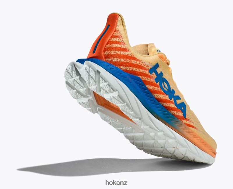 Hoka Men Mach 5 482TD436 Impala/Vibrant Orange